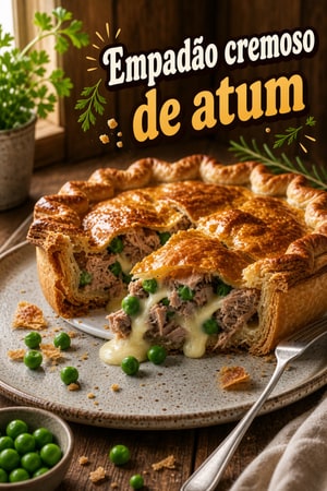 Empadão de Atum Clássico com Recheio Cremoso