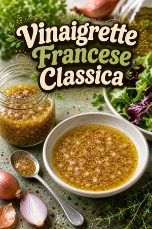 Vinaigrette Francese Classica con Scalogno e Senape di Digione