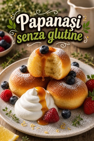 Papanași senza glutine in stile francese con crème fraîche