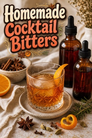 Homemade Aromatic Botanical Cocktail Bitters