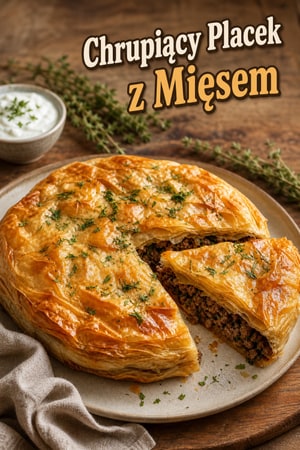 Kruche Ciasto Mięsne w Cieście Fiło z Wołowiną i Ziołami