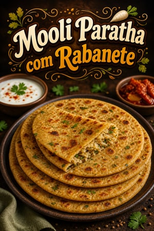 Mooli Paratha: Pão Indiano Recheado com Rabanete e Especiarias