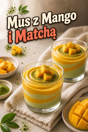 Kubeczki Mousse z Mango i Matcha