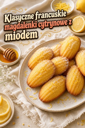 Klasyczne francuskie magdalenki cytrynowe z miodem