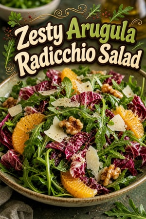 Zesty Arugula and Radicchio Salad for Digestion