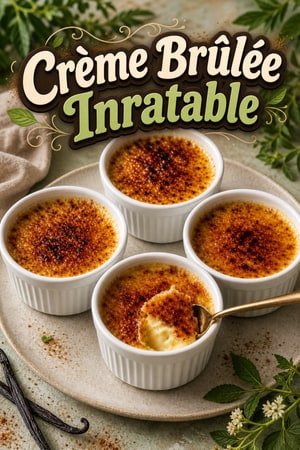 Crème Brûlée Inratable à 3 Ingrédients : L'Astuce Magique