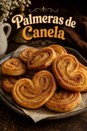 Palmeras Francesas Clásicas con Azúcar y Canela