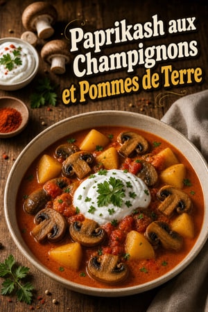 Paprikash de Champignons et Pommes de Terre à l'Instant Pot