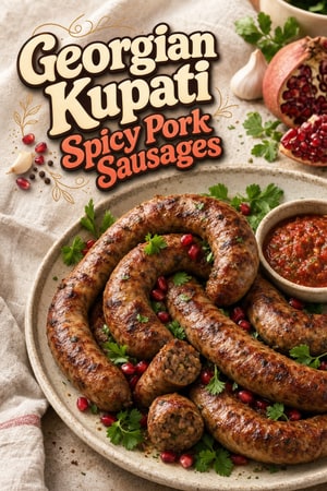 Authentic Georgian Kupati: Homemade Spicy Pork Sausages