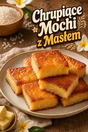 Chrupiące Mochi z Masłem - Hawajska Słodkość z Mąki Ryżowej