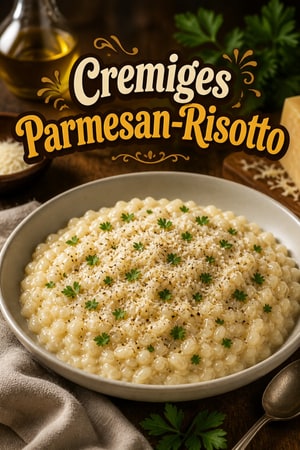 Cremiges Instant Pot Parmesan-Risotto mit Knoblauch