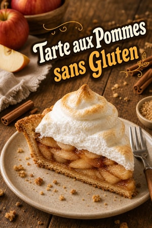 Tarte aux Pommes sans Gluten avec Crème Soufflée