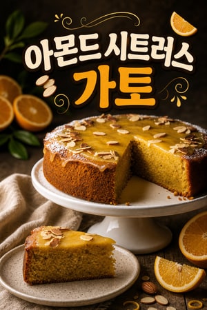 신들의 케이크: 프렌치 아몬드 시트러스 가토, 자연스럽게 글루텐프리 부드럽고 우아한 홈메이드 레시피