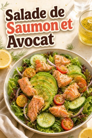 Salade de Saumon à l'Avocat et Vinaigrette Agrumée