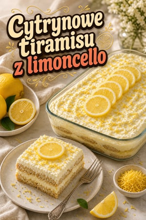Orzeźwiające cytrynowe tiramisu z limoncello i mascarpone