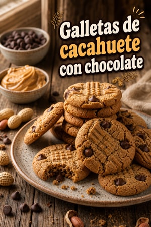 Galletas de mantequilla de cacahuete: 3 ingredientes
