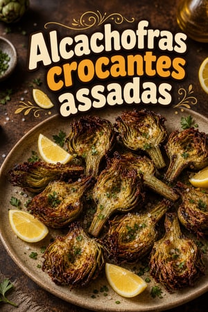 Alcachofras crocantes assadas