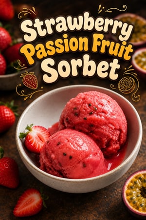 Strawberry Passion Fruit Sorbet