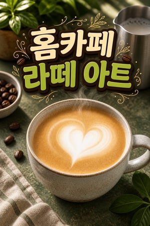 집에서 즐기는 초간단 라떼 아트 완성하기 | 홈바리스타 레시피