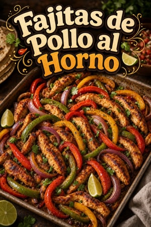 Fajitas de Pollo al Horno en una Sola Bandeja: Receta Familiar