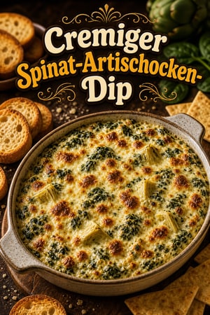 Ultimativer cremiger Spinat-Artischocken-Dip – Das Rezept