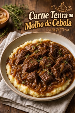 Carne Tenra ao Molho de Cebola