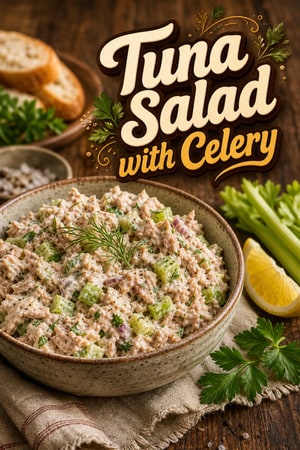 Classic Homestyle Tuna Salad with Celery and Herbs