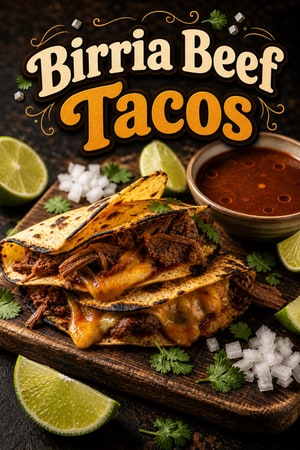 Smoky Beef Birria Tacos with Consomé for Dipping Tonight