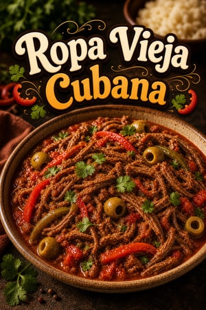 Ropa Vieja Cubana: Carne Desmenuzada en Salsa de Tomate