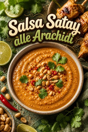 Salsa Satay Thailandese alle Arachidi e Latte di Cocco