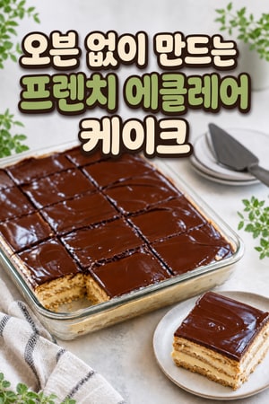오븐 없이 만드는 프렌치 에클레어 케이크