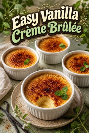 3-Ingredient Easy Vanilla Bean Creme Brûlée Hack