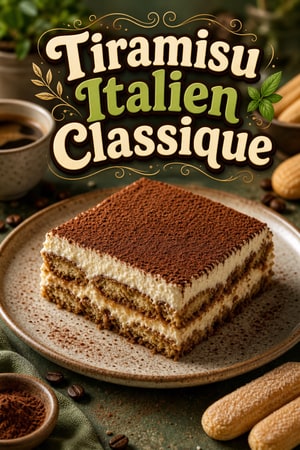 Tiramisu Italien Authentique à l'Espresso et au Mascarpone