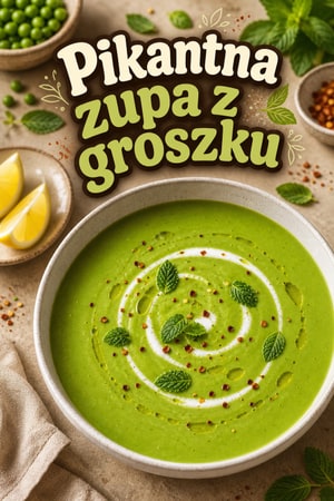 Pikantna zupa z groszku