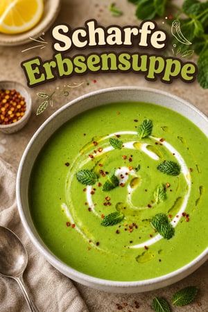 Scharfe Erbsensuppe
