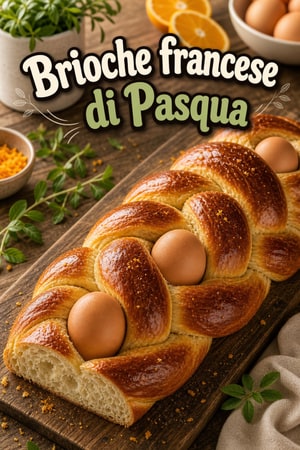 Pain de Pâques: brioche francese pasquale con uova