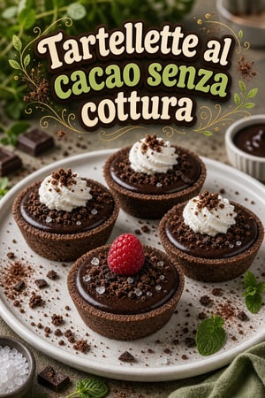 Tartine al Cacao senza Cottura con Scaglie di Sale