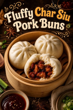 Authentic Fluffy Steamed Pork Buns (Char Siu Bao)