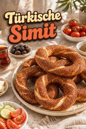 Authentische türkische Simit (Sesamringe) selber machen