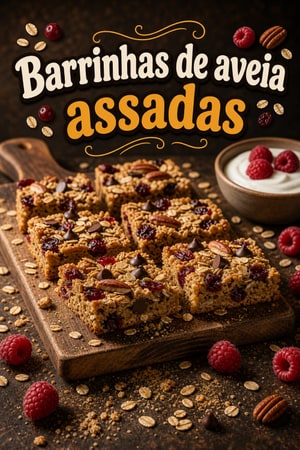 Barrinhas Energéticas de Aveia Assadas para Famílias