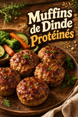 Muffins de Pain de Viande à la Dinde : Recette Protéinée