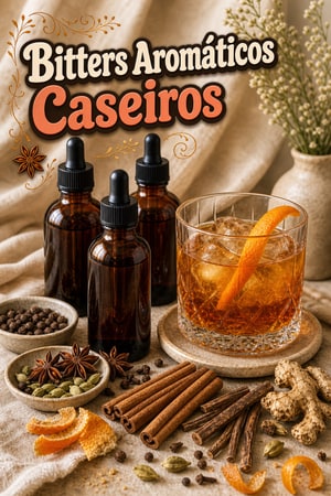 Bitters Aromáticos Caseiros para Coquetéis: Receita Artesanal