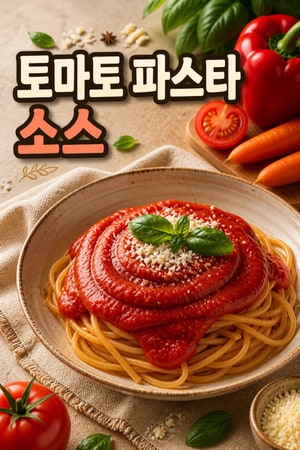 편식 걱정 끝! 5가지 채소가 숨어있는 영양 만점 토마토 파스타 소스