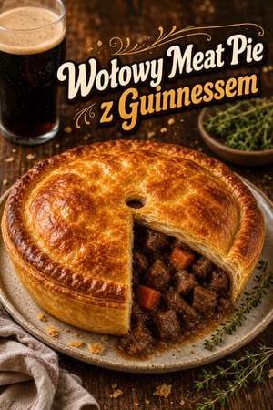 Klasyczny Meat Pie z wołowiną i piwem Guinness