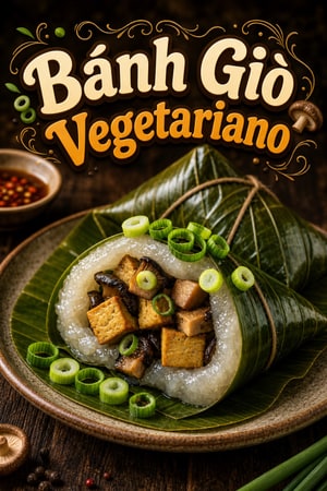 Bánh Giò Vegetariano — Pasteizinhos de Arroz Vietnamitas