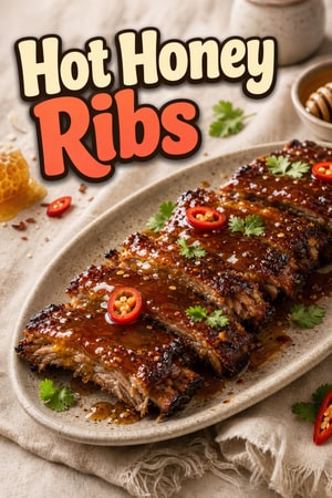 Pressure Cooker Hot Honey Ribs with a Spicy Glaze