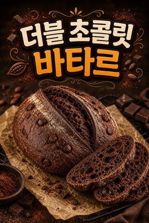 진한 풍미의 홈메이드 더블 초콜릿 아티잔 바타르 레시피