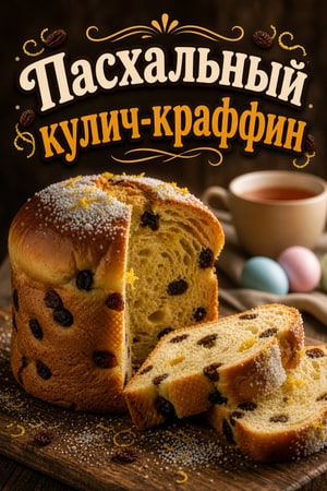 Пасхальный кулич-краффин