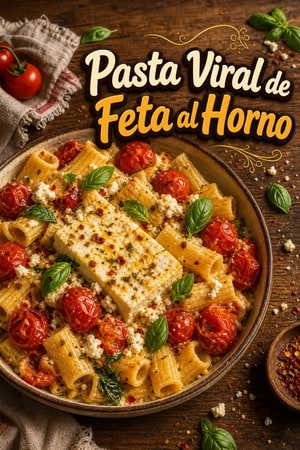 Pasta Viral de Feta al Horno con Tomates Cherry
