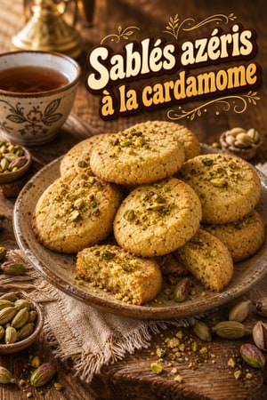 Sablés azéris au beurre et cardamome, fondants pour le thé